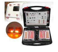 Kwedfgo Rear Light Assemblies Wireless LED Magnetic Trailer Tail Light Truck Rear Light Signal Warning Brake Light For Towing Trailer Campers Lorry RV