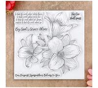 KWELLAM Flowers This Too Shall Pass Clear Stamps for Card Making Decoration and DIY Scrapbooking