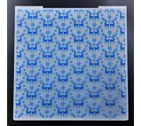 KWELLAM Merry Christmas Snowflake Deer Background Plastic Embossing Folders for Card Making Scrapbooking and Other Paper Crafts 3100814