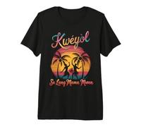 Kwéyòl Se Lang Mama Mwen Creole Pride Caribbean Heritage Premium T-Shirt