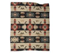 KWFYBEHZ Navajo Pattern Throw Blanket - Versatile Warm Blanket Throw Fluffy for Sofa And Couch,Modern Style Soft Cozy Bed Blanket for Travel,50x60inch(127x152cm)