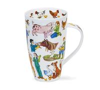 KWH Dunoon Farmacy Vet Farm Animal Fine Bone China Large Mug Henley Style
