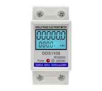 KWh Voltage Current Power Consumption Counter Electric Wattmeter 220V Single Phase LCD Digital Energy Meter 1Pcs
