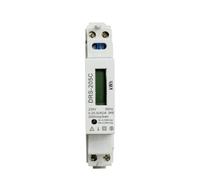 KWH1M45 Fusebox Single Phase Digital Energy Meter, 230V 50Hz, 45A, MID Certified, LCD Display