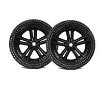 KWIBYBGS 12 inch Wheelchair Rear Wheel, Electric Wheelchair Accessories for the Elderly, Replacement Wheel, Pu Non-Inflatable Wheel/Black/12Inch(2 Counts)