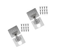 KWIBYBGS 4Pcs Hinfixed Plate Metal Door Hinfasteners Hinges Hinmounting Plate Foldingniture Kit Metal Repair Bracket/Sier/10 * 9Cm