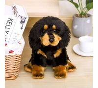 KWIBYBGS Simulatbichon Frise Dog Toy Stuffed Korea Lifelike Pomeranian Dog Puppy Toys Home Decor Kids Brithday/38 * 21 * 26Cmdog