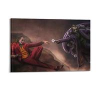 KWID Joker Movie Posters Joaquin Phoenix&heath Ledger Poster Decorative Painting Canvas 16x24inch(40x60cm)