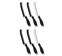 KWIK CLEAN Crevice Grout Cleaning Brush for Narrow Gaps, Bathroom Tile Stiff Bristle Groove Brush Scrubber Tool Magic Thin for Home Kitchen Sink Oven Window Hard-to-reach areas (6, Mixed Colour)