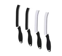 KWIK CLEAN Crevice Grout Cleaning Brush for Narrow Gaps, Bathroom Tile Stiff Bristle Groove Brush Scrubber Tool Magic Thin for Home Kitchen Sink Oven Window Hard-to-reach areas (4, Mixed Colour)