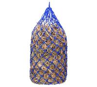 Kwik Pets Slow Hay Feeder Bag for Horses, Goats, Donkeys, Cattles is Made from Durable Nylon Rope with 42 Inch Hay Bag Size & 1.75 Inch Feed Holes. Save Time & Reduce Waste, Blue Color