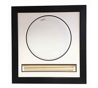 Kwik Picture Framing Ltd Drum Head 3D Display Frame With Drum Sticks Mahogany Frame - 14" Inches Size