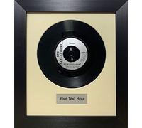 Kwik Picture Framing Ltd Frame for Single 10" Vinyl LP Record with Title | Ivory Mount - Black Frame