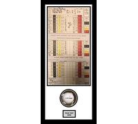 Kwik Picture Framing Ltd Golf Ball Display Case Hole in One Frame | 2 Inch Deep 3D Box 20 x 14 Inch | Score Card and Ball Holder with Title Cut Out | White Mount - Black Frame | Made in The UK