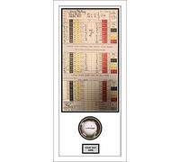 Kwik Picture Framing Ltd Golf Ball Display Case Hole In One White Mount - White Frame