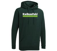 Kwikasfuki Mens Funny Biker Kawasaki Hoody For Fans of Motorbike Ninja Racing