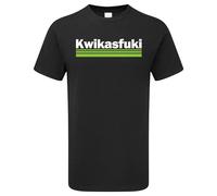 Kwikasfuki Mens Funny Biker Kawasaki T-Shirt For Fans of Motorbike Ninja Racing