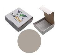 KWIKCAPS 14mm Screw Covers - EGGER F909 Aluminium Smooth x 625 - Self-Adhesive PVC Hole Cover Stickers
