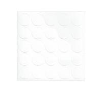 KWIKCAPS 14mm Screw Covers - Egger W1100 PG Premium Gloss White x 25 | PVC Hole Cover Stickers, Kitchen Cabinet Shelf Peel Stick Cabinets, Drawer Wardrobe Table