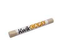 KwikCaps Furniture Repair Crayons - Scratch Restore & Touch-Up Marker, Wax Stick Crayons for Stains, Scratches, Wood Floors, Furniture, Solid Wood, Worktops, Melamine Boards - White Halifax Oak
