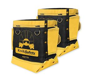 KwikSafety - Charlotte, NC - RedIRON Bolt Bag [2 Pack] Heavy-Duty Canvas + Reinforced Stitching Multi-Use Ironworker Utility Bag | Tool, Bull-Pin & Bolt Pouch w/Belt Loop Tunnel Connection