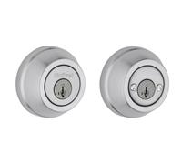 Kwikset 599 Gatelatch Double Cylinder Deadbolt Featuring SmartKey® in Satin Chrome