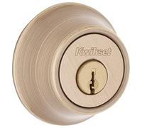 Kwikset 660 5 RCAL RCS Single Cylinder Deadbolt, Antique Brass by Kwikset