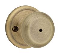 Kwikset 730J 5 CP Juno Bed/Bath Knob, Antique Brass