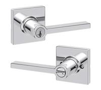 Kwikset 94050-672 Casey Entry Lever, Polished Chrome