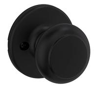 Kwikset 94880-615 Cove Collection Door Knobs, Matte Black, 1 Pack