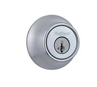 Kwikset 96600-576 Satin Chrome 660 Single Cylinder Deadbolt Featuring SmartKey Security, 1 Count (Pack of 1)