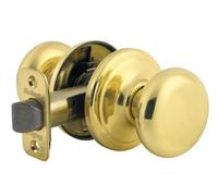 Kwikset 97200-787 Juno Passage Knob, Polished Brass, 1 Pack