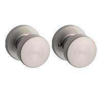 Kwikset 97200-890 Pismo Hallway/Closet Door Knob, Satin Nickel
