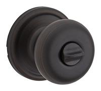 Kwikset 97300-876 Hancock Privacy Bed/Bath Knob in Venetian Bronze