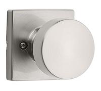 Kwikset 97300-933 Pismo Bedroom/Bathroom Door Knob, Round, Satin Nickel