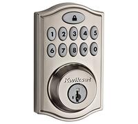 Kwikset 99140-023 SmartCode 914 Traditional Smart Lock Keypad Electronic Deadbolt Door Lock with SmartKey Security and Z-Wave Plus, Satin Nickel