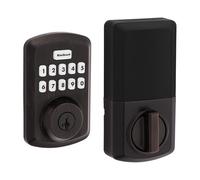 Kwikset 992500-009 Powerbolt Electronic Deadbolt, Venetian Bronze, Transitional