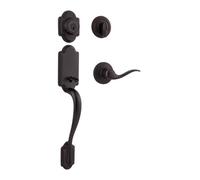Kwikset Arlington Single Cylinder Handleset with Tustin Lever Featuring SmartKey Security in, Venetian Bronze