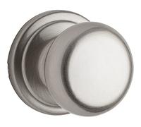 Kwikset Hancock Interior Passage Door Knob, Handle for Closet and Hallway Doors, Non-Locking Doorknob in Satin Nickel, with Microban Protection