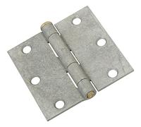 Kwikset N208-835 Broad Hinges 3In Galv, Galvanized, 3 Inch