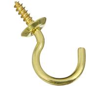 Kwikset National Hardware N119-669 V2021 Cup Hooks in Solid Brass, 5 Pack