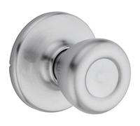 Kwikset Tylo Interior Passage Door Knob, Handle for Closet and Hallway Doors, Non-Locking Doorknob, Satin Chrome, 1 Count (Pack of 1)