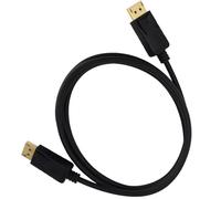 kwinfei 1.80M Black DisplayPort to DisplayPort Cable, DP to DP 4K@60Hz 2K@165Hz Display Port to Display Port Monitor Cable for PC Laptop Gaming Monitor Graphics Card Projector