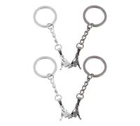 kwinfei 2PCS Pinky Promise Gift Couple Gifts Matching Couples Stuff Gifts, Cute His & Hers Interlocking Promise Key Rings in Enamel-Coated Zinc Alloy,Anniversary,Long-Distance Gift for Him & Her