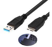 kwinfei Hard Drive Cable 0.6M USB 3.0 A to Micro B, SuperSpeed 5Gbps Data Transfer Lead Compatible with Portable External Hard Drives Devices HDD/SSD, Laptop, PC