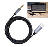 kwinfei USB C to 3.5 mm Jack Cable with Built-in DAC,1 m Braided Type C to Aux Audio Cable for Hi-Fi Stereo Sound,Compatible with S25/S24/S23, smartPhone 16/15 via Type C, Pad Pro, Pixel & Car Audio