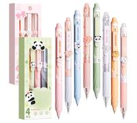 KWJEIULSOQ 8PCS Erasable Pens - 0.5mm Cute Pens Cute Animal Rub Out Pens