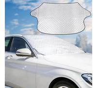 KWJEIULSOQ Car Windscreen Cover, Heavy Duty Thick Windscreen Frost Protector Resistent Snow Ice Uv Dust Water,Universal Size For Cars 145 x 113 cm (57 x 45 in),In All Weather