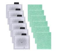 KWJEIULSOQ Fish Tank Filter Cartridges Compatible With Interpet Internal Cartridge Filter Cf2, Cf2 Filter Service Pack 6 Month Kit (6 × Filter Cartridge, 6 × Algaway Pad)