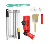 KWJEIULSOQ Multi-Angle Paint Roller Extension Pole 1.7M,Extendable PaintRoller, Universal Paintbrush Extender Tool for Most Rollers Brushes with 180° Rotating Head, Roller, Brush